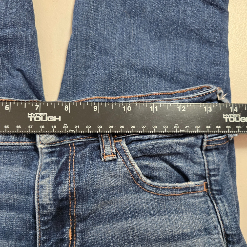 American Eagle Jegging Women's 4 Regular Blue Dark Wash Super Stretch X Distress - Picture 8 of 16